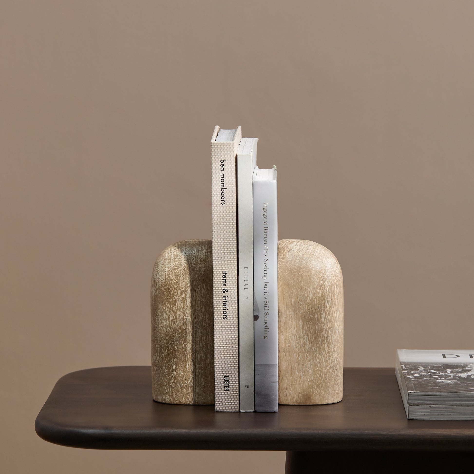 Yattendon 17cm Bookend Set of 2 - Chalked Mango Wood - Laura James 
