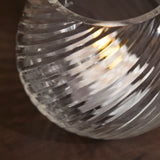 Lacaze 10cm Glass Tea Light Holder - Clear - Laura James 