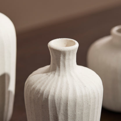 Bayswater Set of 3 Ceramic Vase - Off White - Laura James 