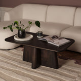 Bastian 100cm Coffee Brown Mango Wood Coffee Table - Laura James 