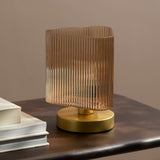 Edworth 20cm Table Lamp - Champagne Glass - Laura James 