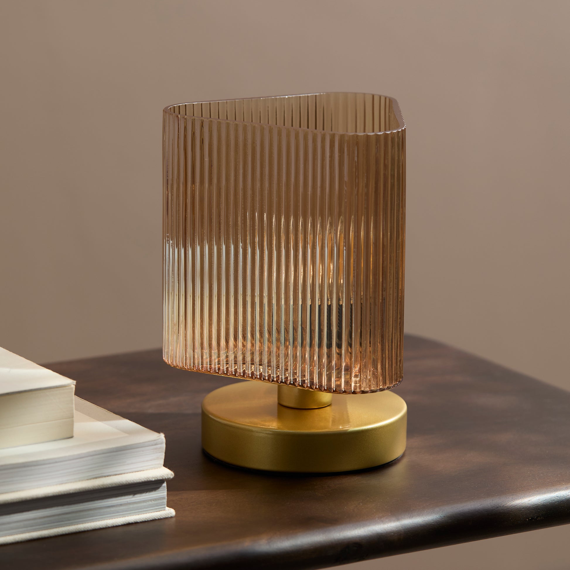 Edworth 20cm Table Lamp - Champagne Glass - Laura James 