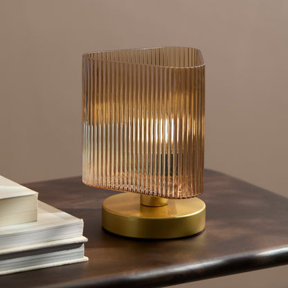 Edworth 20cm Table Lamp - Champagne Glass - Laura James 