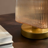 Edworth 20cm Table Lamp - Champagne Glass - Laura James 