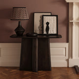 Bastian 110cm Console Table - Coffee Brown Mango Wood - Laura James 
