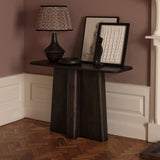 Bastian 110cm Console Table - Coffee Brown Mango Wood - Laura James 