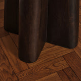 Bastian 50cm Square Side Table - Coffee Brown Mango Wood - Laura James 