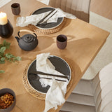 Amelia Whitewash Extendable Dining Table Set - 6 Seater - Bella Dining Chairs - Laura James 
