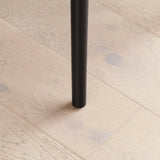 Marilyn Ivory with Black Piping Dining Chairs with Black Legs - Laura James 