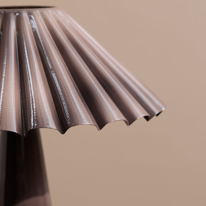 Wicken 37cm Metal Table Lamp - Cocoa Brown - Laura James 