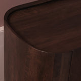 Octavia 3 Door Tall Sideboard - Coffee Brown Mango Wood - Laura James 