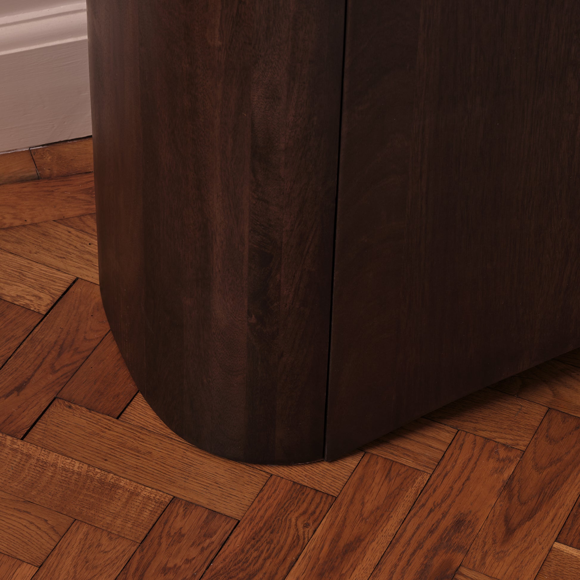 Octavia 3 Door Tall Sideboard - Coffee Brown Mango Wood - Laura James 