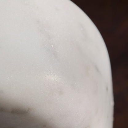 Tiree 13cm Elephant Ornament - White Marble - Laura James 