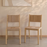Dinah Acacia Dining Chair - Set of 2 - Natural String - Laura James 