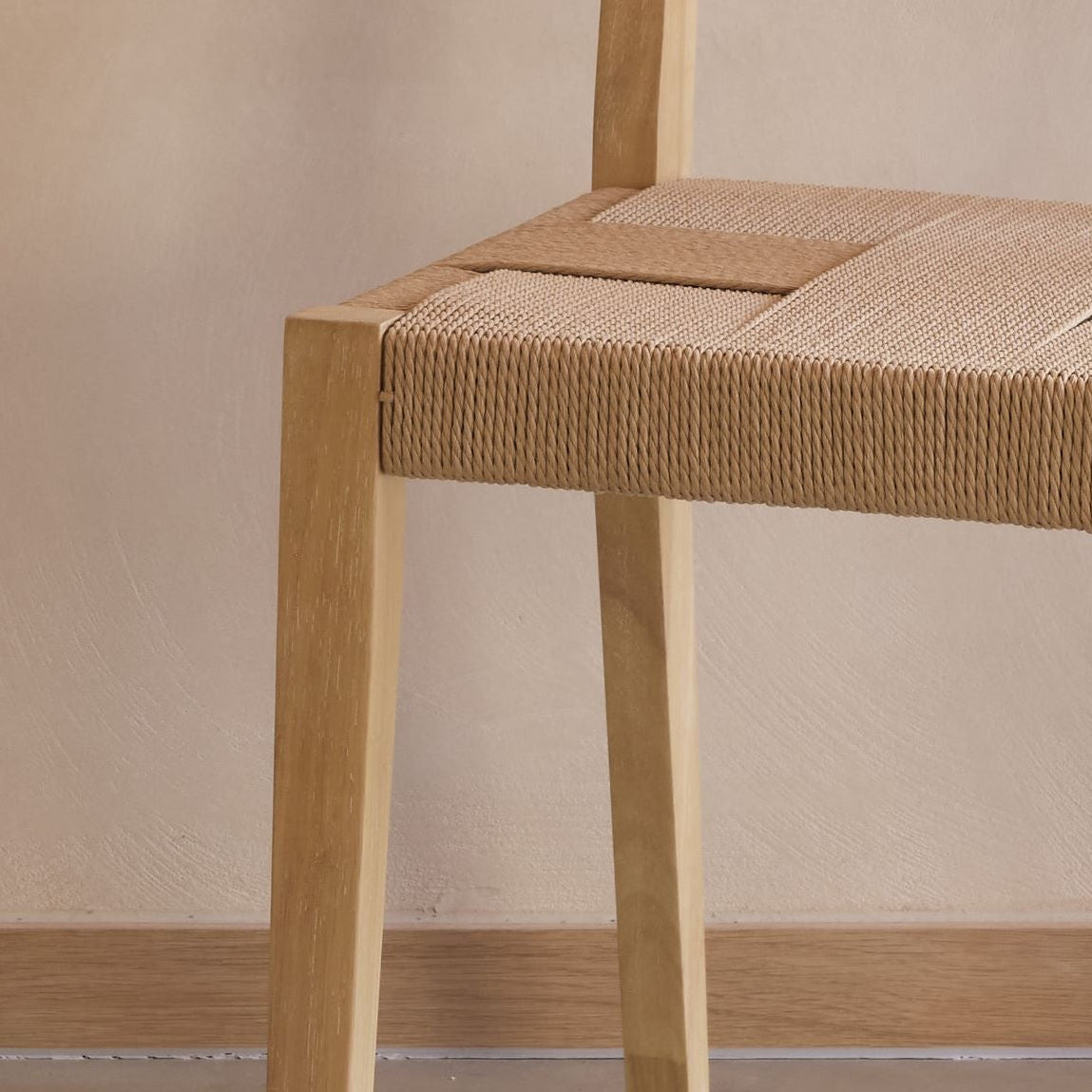 Dinah Acacia Dining Chair - Set of 2 - Natural String - Laura James 