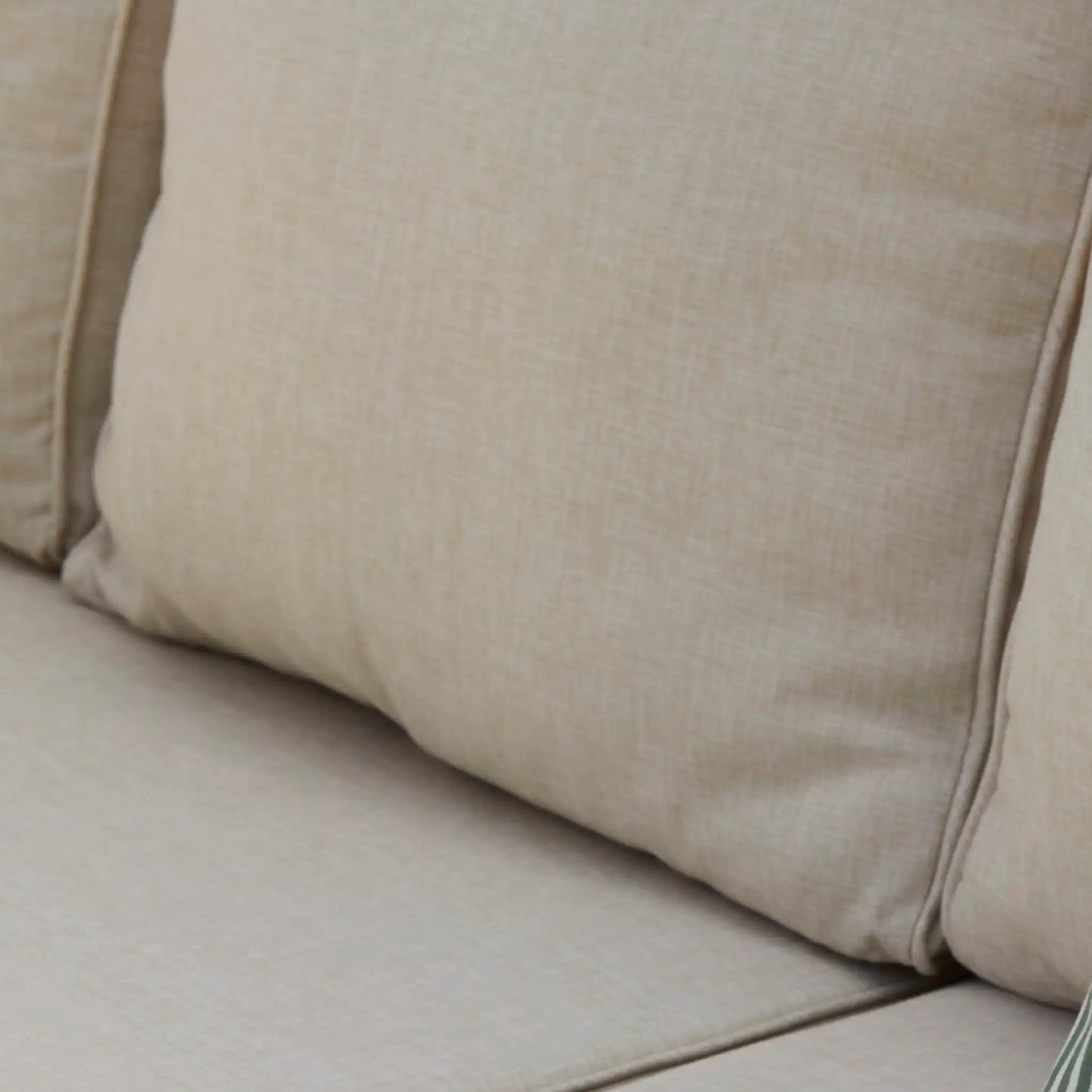 Dakota Wooden Garden Corner Sofa Set - Sand Cushions