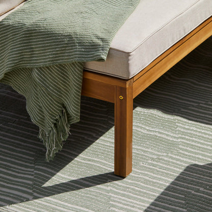 Dakota Mid Section/Chair - Natural Acacia with Sand Cushions - Laura James