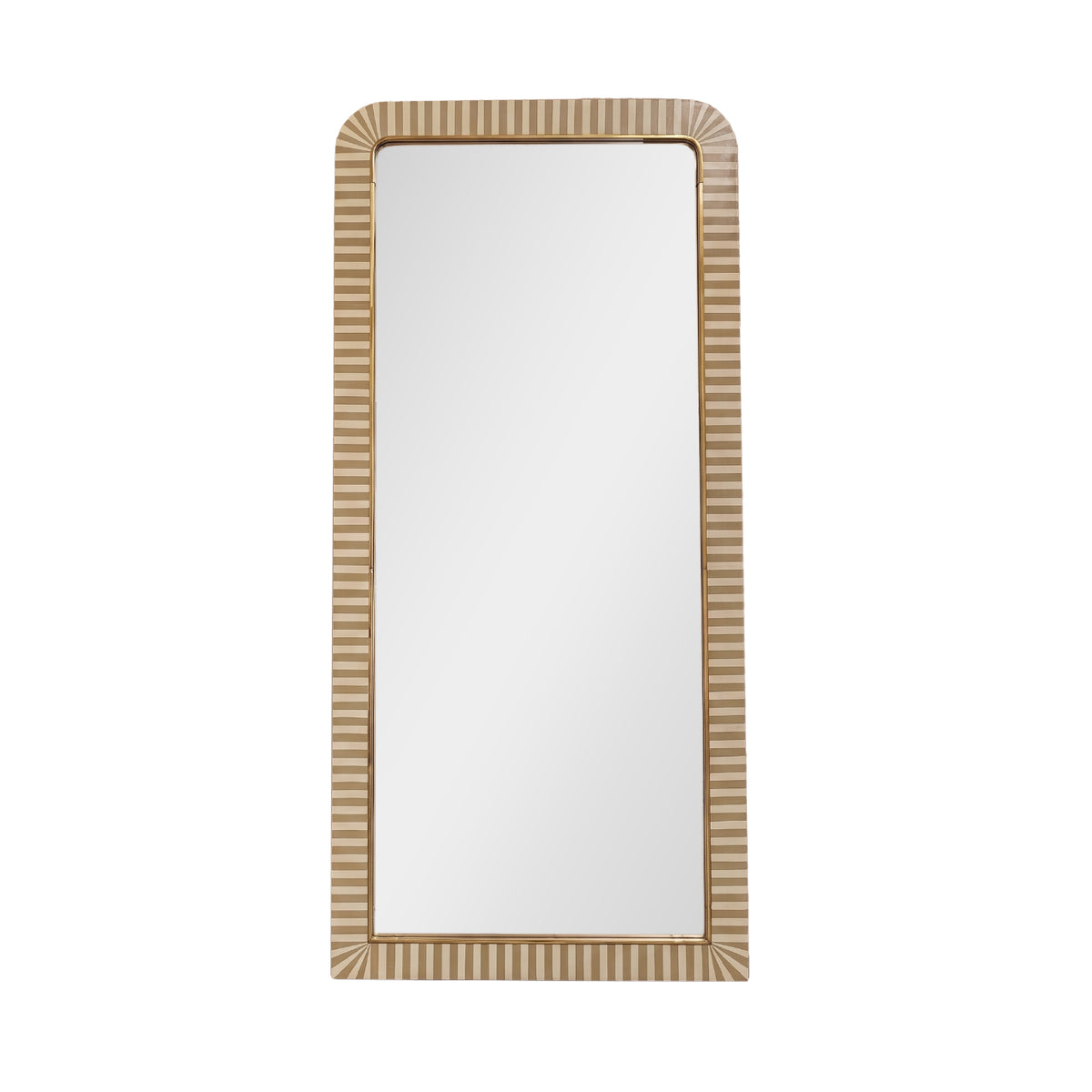 Dartington 180x80cm Arch Floor Mirror - Oatmeal Gold