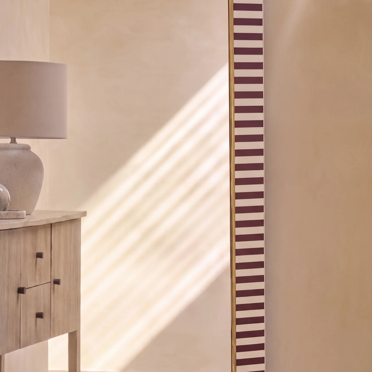 Dartington 180x80cm Arch Floor Mirror - Burgundy