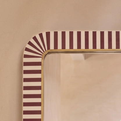 Dartington 180x80cm Arch Floor Mirror - Burgundy