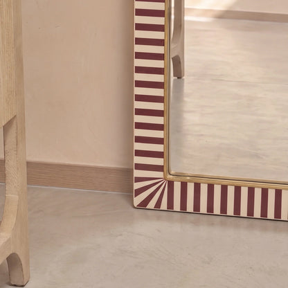 Dartington 180x80cm Arch Floor Mirror - Burgundy