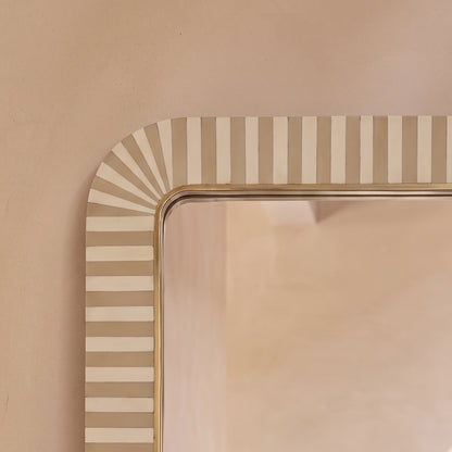 Dartington 180x80cm Arch Floor Mirror - Oatmeal Gold - Laura James 