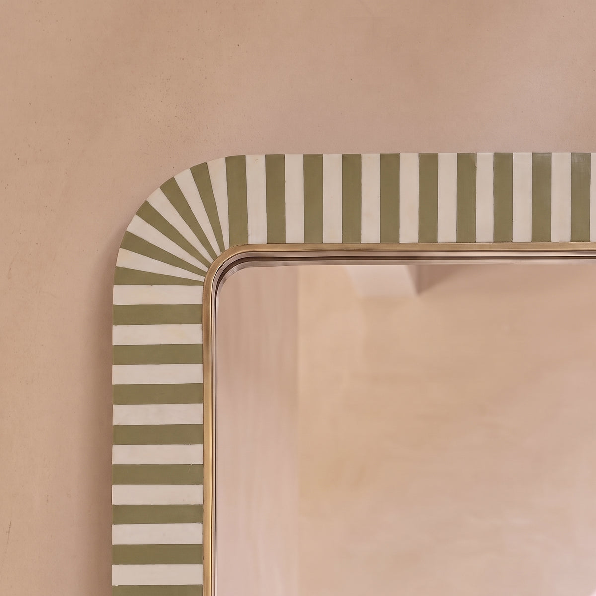 Dartington 180x80cm Arch Floor Mirror - Olive Green - Laura James 