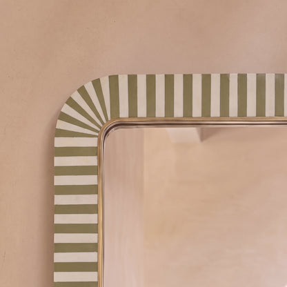Dartington 180x80cm Arch Floor Mirror - Olive Green - Laura James 