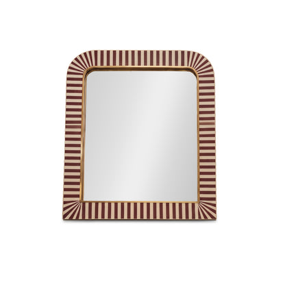 Dartington 80x70cm Arch Wall Mirror - Burgundy