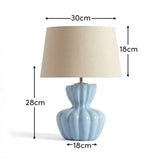 Dawes 30cm Ceramic Lamp Base - Cornflower Blue - Laura James