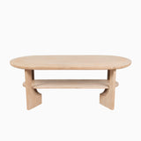 Shiro Wooden Garden Set with 3 Seater Sofa - 2 Shiro Armchairs with Delphi Oval Coffee Table and Side Table - Laura James