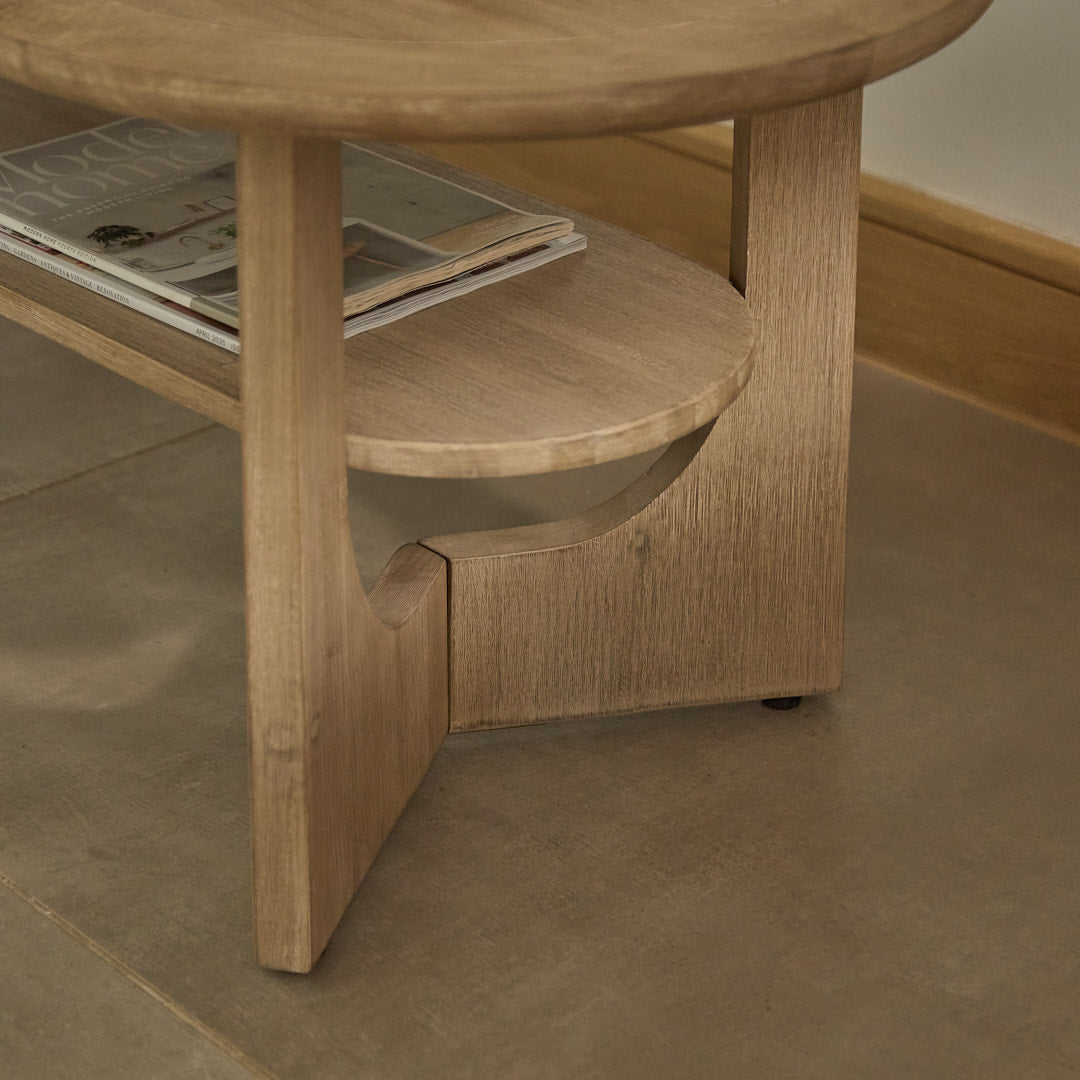 Delphi Light Acacia Coffee Table - Laura James