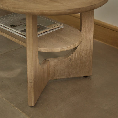 Delphi Light Acacia Coffee Table - Laura James