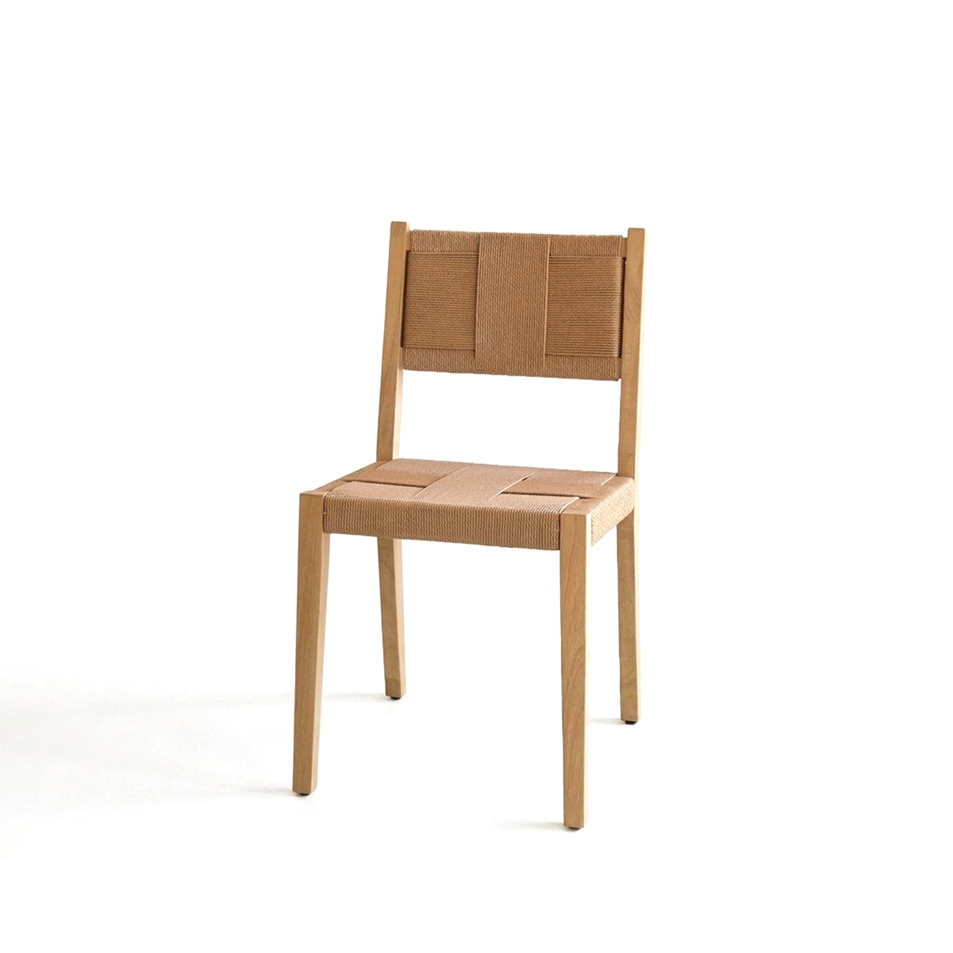 Dinah Acacia Wood Dining Chair - Set of 2 - Natural String - Laura James 
