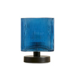 Edworth 20cm Table Lamp  - Teal Glass - Laura James 