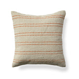Elberton 45x45cm Cotton Striped Cushion Cover - Burnt Orange