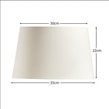 Coningsby White 35cm Cotton Lamp Shade - Laura James

