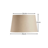 Outlet - Coningsby Cotton Taupe Lamp Shade - 35cm