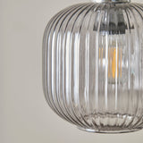 Elland 20cm Triple Glass Pendant Lights - Chrome - Laura James