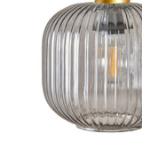 Outlet - Elland 20cm Triple Glass Pendant Lights - Gold