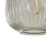 Outlet - Elland 20cm Triple Glass Pendant Lights - Gold