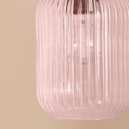 Elland Plug in Wall Light Black - Blush Pink - Laura James 