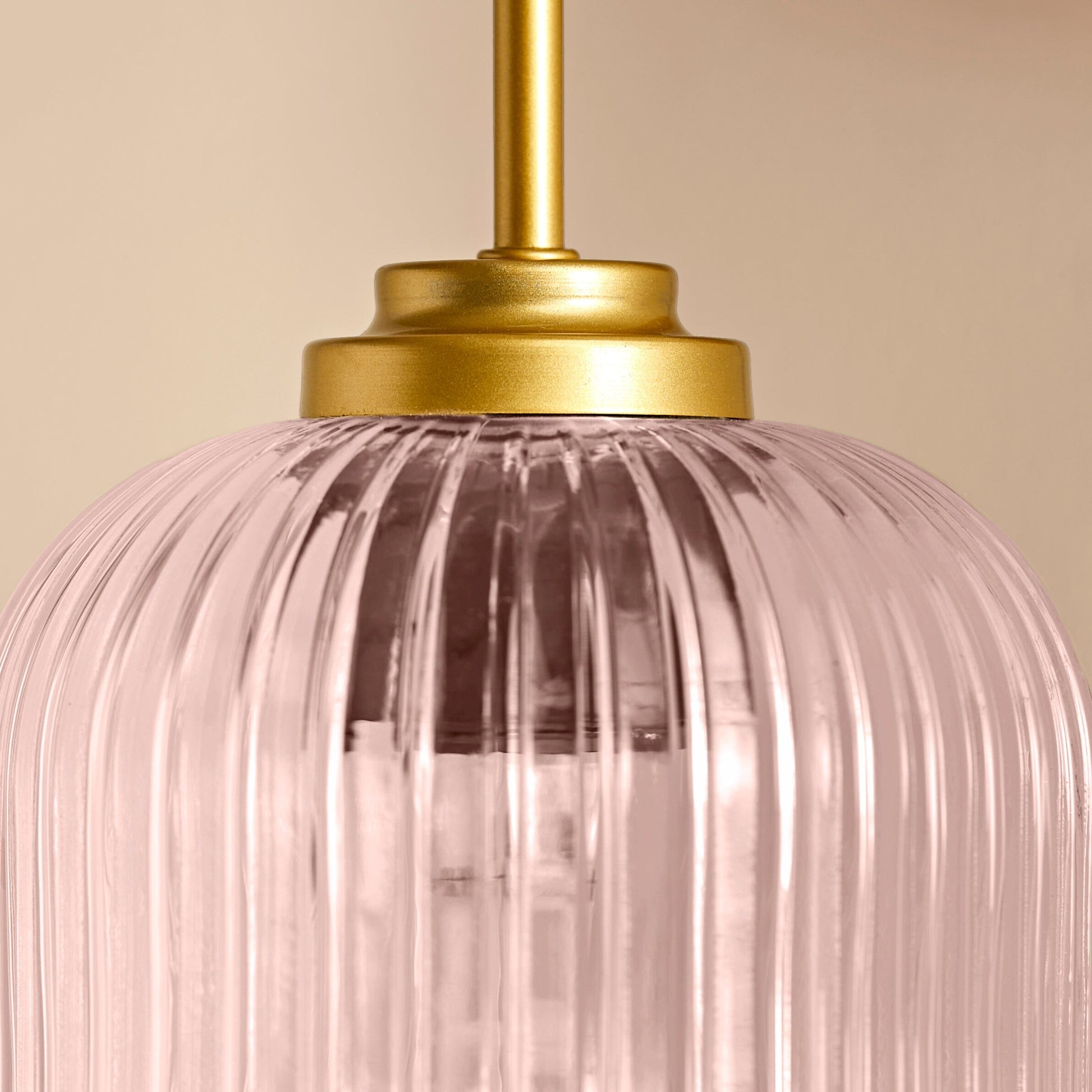 Elland Plug in Wall Light Gold - Blush Pink - Laura James 