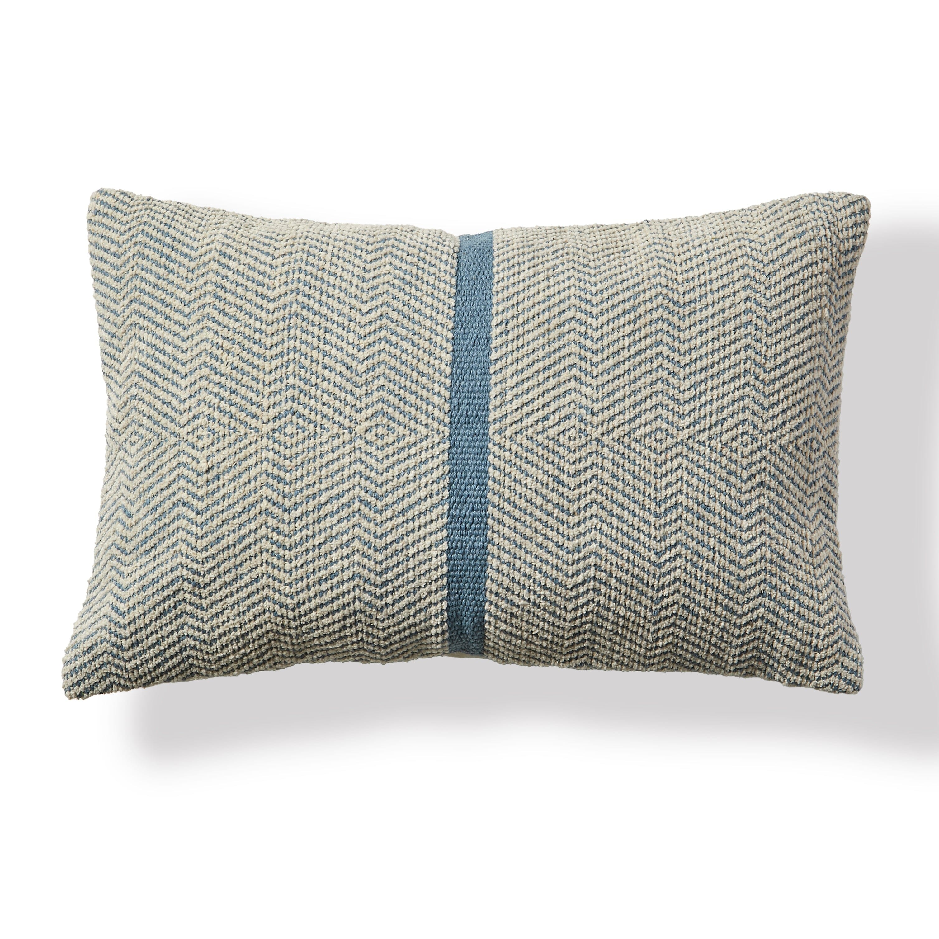 Elston 55x35cm Cotton Zig Zag Cushion Cover Mist Grey Laura James