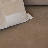 Emily Driftwood 2 Seater Velvet Sofa with Dark Oak Legs - Laura James