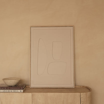 Escala 70x50cm Concrete Effect Abstract Wall Art - I - Laura James 