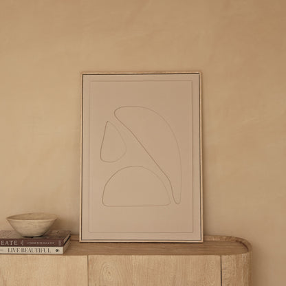 Escala 70x50cm Concrete Effect Abstract Wall Art - II - Laura James 