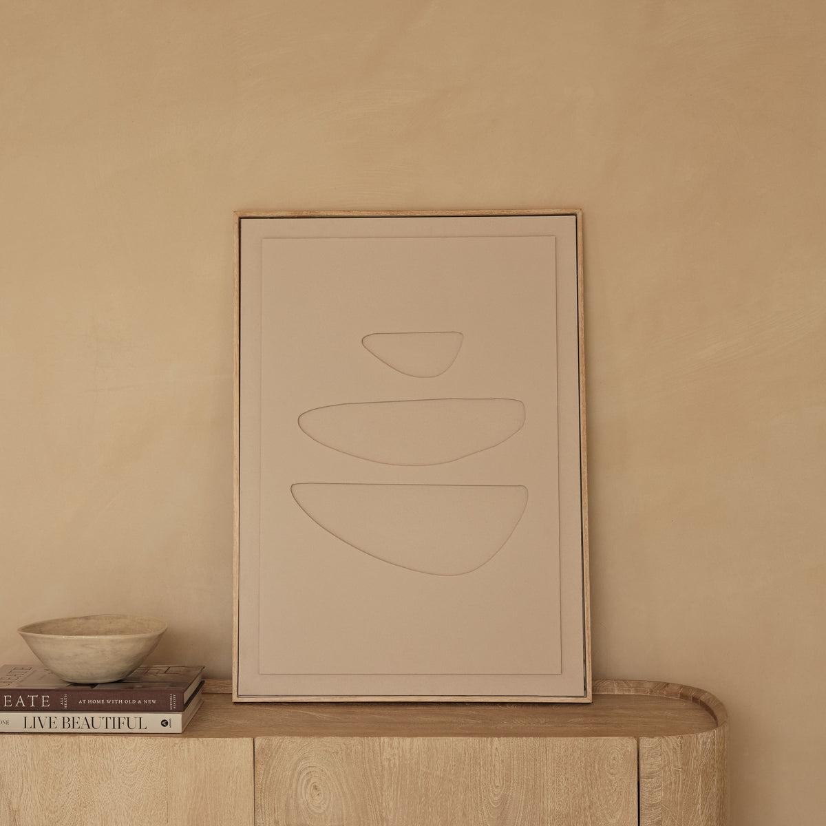 Escala 70x50cm Concrete Effect Abstract Wall Art - III - Laura James 