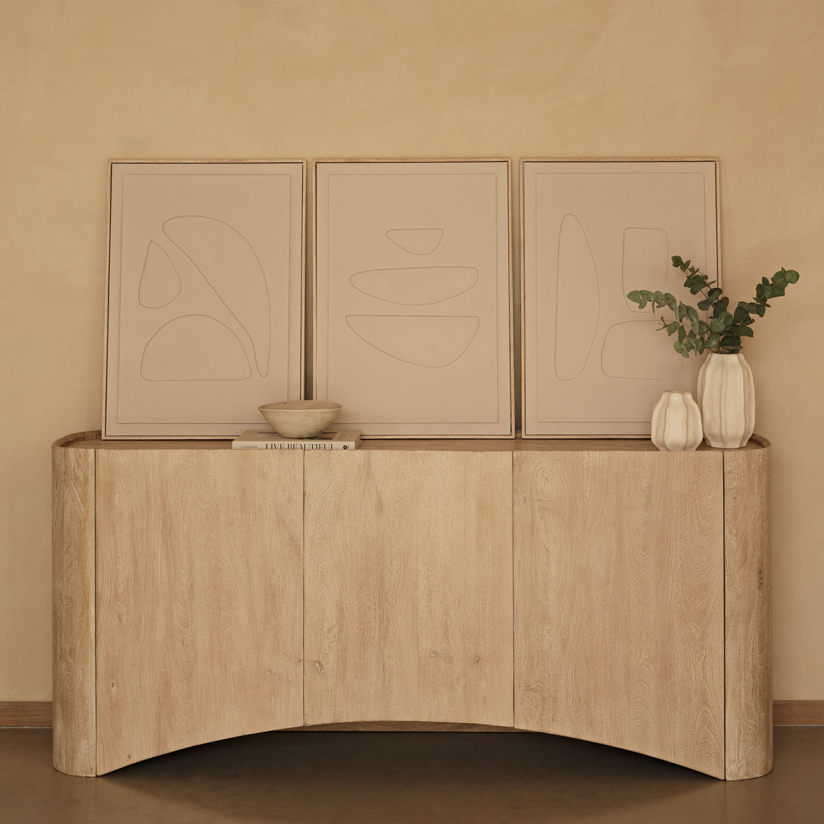 Escala 70x50cm Concrete Effect Abstract Wall Art - I - Laura James 