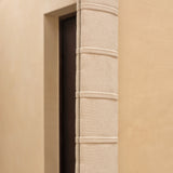 Etta 70x50cm Upholstered Wall Mirror - Ivory - Laura James 